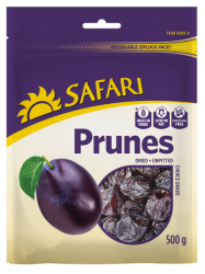 Dried Unpitted Prunes 500G