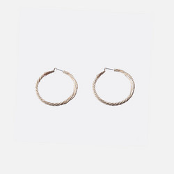 Miss Maxi Gold Knotted Hoops