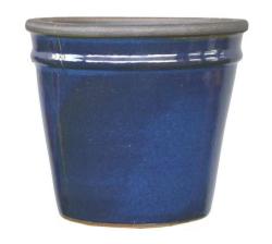 Glazed Pot Jc Cone 34CM Imperial Blue