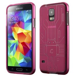 Galaxy S5 Case Cruzerlite Bugdroid Circuit Tpu Case Compatible With Samsung Galaxy S5 - Pink