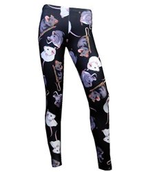 Clothing Insanity Cute Mouse Rats Printed Alternative Leggings Goth Punk Emo S m