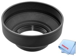 72MM Pro Series Soft Rubber Lens Hood For Canon Ef 50MM F 1.2L Usm Lens Canon Ef 85MM F 1.2L II Usm Lens Canon Ef 35MM