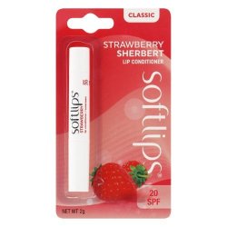 Softlips Classic SPF20 Lip Conditioner Strawberry Sherbet 2G
