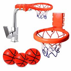 Cyfie Bath Toy Basketball Hoop & Balls Set For Boys And Girls- Kid & Toddler Bath Toys With Strong Suctions Cups And Magic Rope