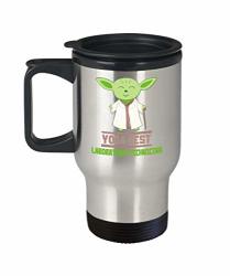 Gift For Laboratory Technicians - Yoda Best Laboratory Technician Mug - Star Wars Funny Coffee Cup Travel Mug Present