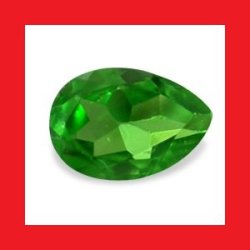 Tsavorite - Rich Emerald Green Pear Facet - 0.07cts