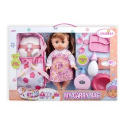 Functional Doll Set With Carry Bag Blond Hair