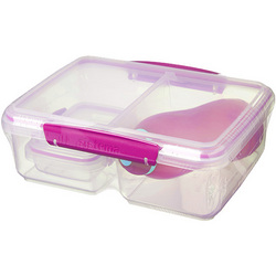 Sistema 3 Piece Pink To Go Combo Pack Lunch Set