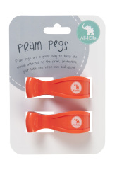 All4ella - Pram Pegs Orange Fluro - Baby Shower Gift