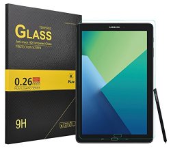 KUGI Galaxy Tab A 10.1 With S Pen Screen Protector 9h Hardness Hd Clear Tempered Glass Screen Protector For Samsung Galaxy Tab A 10.1