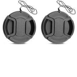 2 Pack 58MM Center Pinch Lens Cap For Canon M5 M6 T5 T6 With 50MM F 1.4 50 1.4 Ef 24MM F 2.8 Lens Nikon D3400 D5600 With