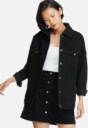 Dailyfriday Tia Oversized Denim Jacket - Black