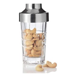 Glass Snack Dispenser With Stainless Steel Lid Spiritii
