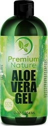 Aloe Vera Gel Pure Juice - For Face & Dry Skin Psoriasis Eczema Treatment Cold Sore Scar After Bug Bite Redness Relief Rash Razor