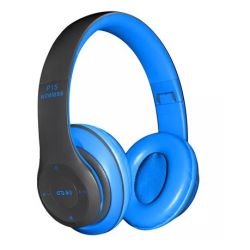 Portable Wireless Headphones With Microphone Box Damage Blue