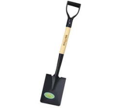 - Heavy-duty Square Shovel Digging Garden Spade - Black
