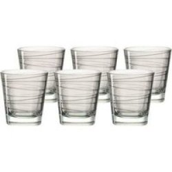 Vario Drinking Glass Tumblers Basalt Grey Set Of 6