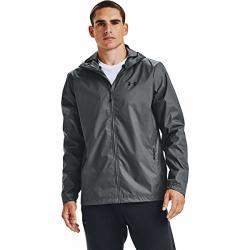 Under Armour Men's Forefront Rain Jacket Pitch Gray 012 black XL