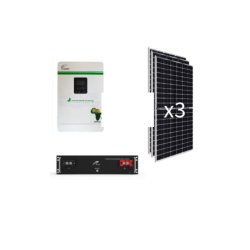 3.5KVA Fivestar Pure Sine Wave Load Shedding Combo 1X 2.56KWH Battery And 3 X 450W Mono Solar Panels