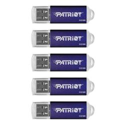 Patriot Memory 32GB Pulse Series USB 2.0 Flash Drive - 5 Pack - Blue PSF32GXPPN5PK