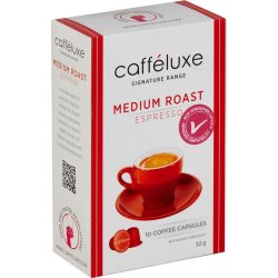 Caffeluxe Signature Range Medium Roast Coffee 10 Capsules