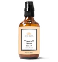Joyal Beauty Organic Vitamin C Serum For Face Skin Acne. 20% Vitamin C E Ferulic Acid With Hyaluronic Acid Witch Hazel Antioxidants. Best Facial