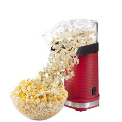 Chefman Air Pop Popcorn Maker Makes 12 Cups Of Popcorn Includes Measuring Cup And Removable Lid Dishwasher-safe - RJ33-T-RED
