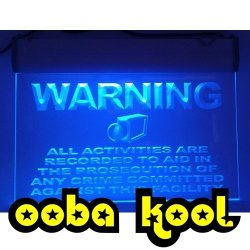 Led Sign Cctv Warning Oobakool Signage