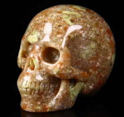 Ocean Agate Carved Crystal Skull