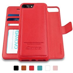 Amovo Iphone 8 Plus Case 2 In 1 Iphone 8 Plus Wallet Case Detachable Folio Premium Vegan Leather Case For Iphone 8 Plus iphone 7