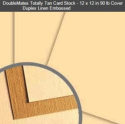 12x12" Doublemates - Totally Tan 5x Sheets