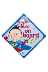 Jackflash Super Hero Baby On Board Sign