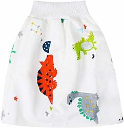 Besokuse 2 In 1 Baby Diaper Skirt Potty Training Skirt Nappy Skirt Reusable Potty Nappy Pants Waterproof And Absorbent Shorts For Toddlers 0-6YEARS Baby
