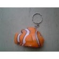 Nemo Fish Keyring Plastic Toy 6CM - Work For Cake Toppers Also - Or Party Favor