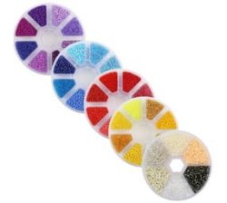 Craft Small Seed Beads Kit For Needlework & Jewellery Making Set Of 5