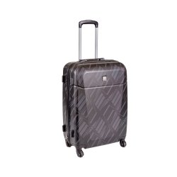 Tosca - 55CM Mirage Printed Black Upright Trolley