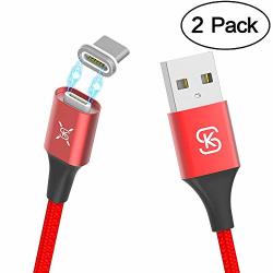3A Magnetic Cable Sikai 10TH Gen Fast Charging USB Type C Magnetic Cable Compatible With Samsung Galaxy S9 Plus Huawei P20 Pro Moto G6