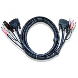 Aten 2L-7D02U 1.8m USB DVI-D Single Link KVM Cable