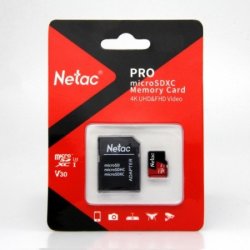 Netac - P500 Extreme Pro 128GB Class 10 V10 U1 Microsdxc Card & Adaptor