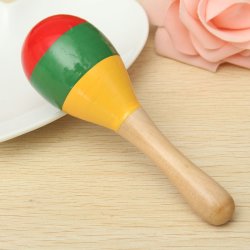 Popular Kids Baby Sound Music Toddler Rattle Musical Wooden Colorful Toys Gift