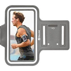 Armband For Iphone 8 7 6 6S Newild Water Resistant Sports With Key Card Holder For Iphone Se 5 5C 5S Galaxy S3 S4 4.7-5.1 Inch Durable Adjustable Reflective Stripes Safety