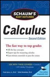 Schaum's Easy Outline of Calculus, Second Edition Schaum's Easy Outlines