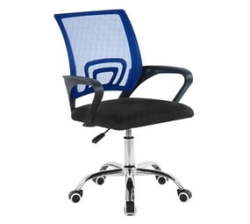 Office Chair Mid-back Computer Chair Work Chair - Blue Black