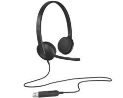 Logitech H340 USB Headset - Black