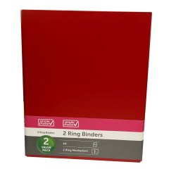 SIMPLE CHOICE - A4 Ringbinder 2PC Red
