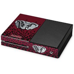 Skinit Decal Gaming Skin For Xbox One Console - Officially Licensed College Alabama Crimson Tide Digi Design