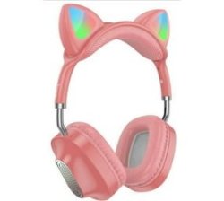 Hoco ESD13 Cat Ear Bluetooth 5.3 Headphones With MIC - Pink