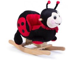 2-in-1 Plush Animal Rocker ride-on - Ladybug