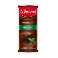 Canderel Dark Chocolate Slab - Dark & Mint - 100G