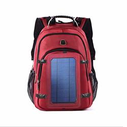 Solar Charger Backpack 15.6 Inch Laptop Backpack Multi-function Outdoor Backpack Anti-theft Business Bag Water Resistant Bookbag Daypack With USB Charging Port For Travel School Work Black
